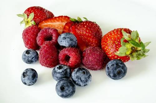 Ripe berries against wrinkles