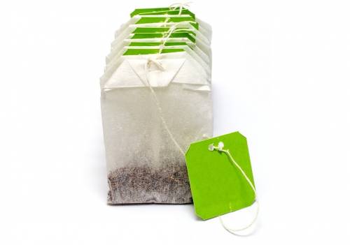 A bag of green tea