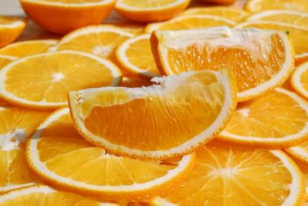Pieces of orange