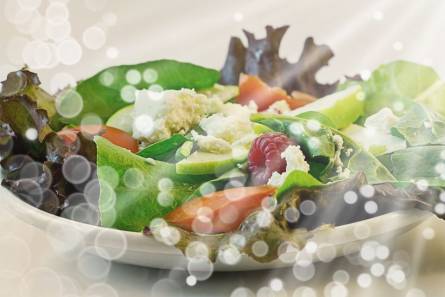 Vegetable salad on a plate