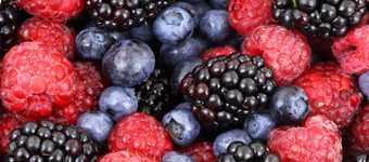 Raspberry, blackиerry and blueberry