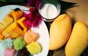 Mango and coconut milk