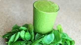Smoothie of spinach