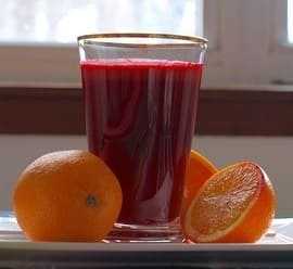Beet juice and oranges